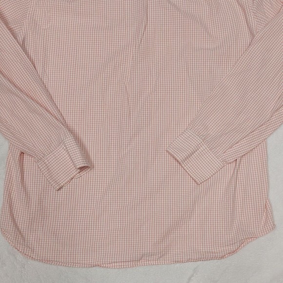 J Crew Shirt Men's Size XL Orange White Plaid Button Down Long Sleeve Casual - Picture 12 of 12